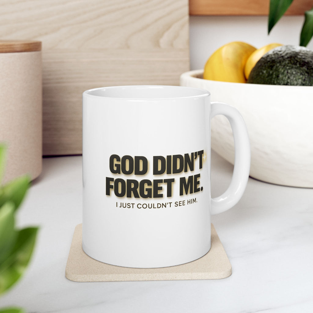 Inspirational Christian faith coffee mug — Bible quote ceramic gift