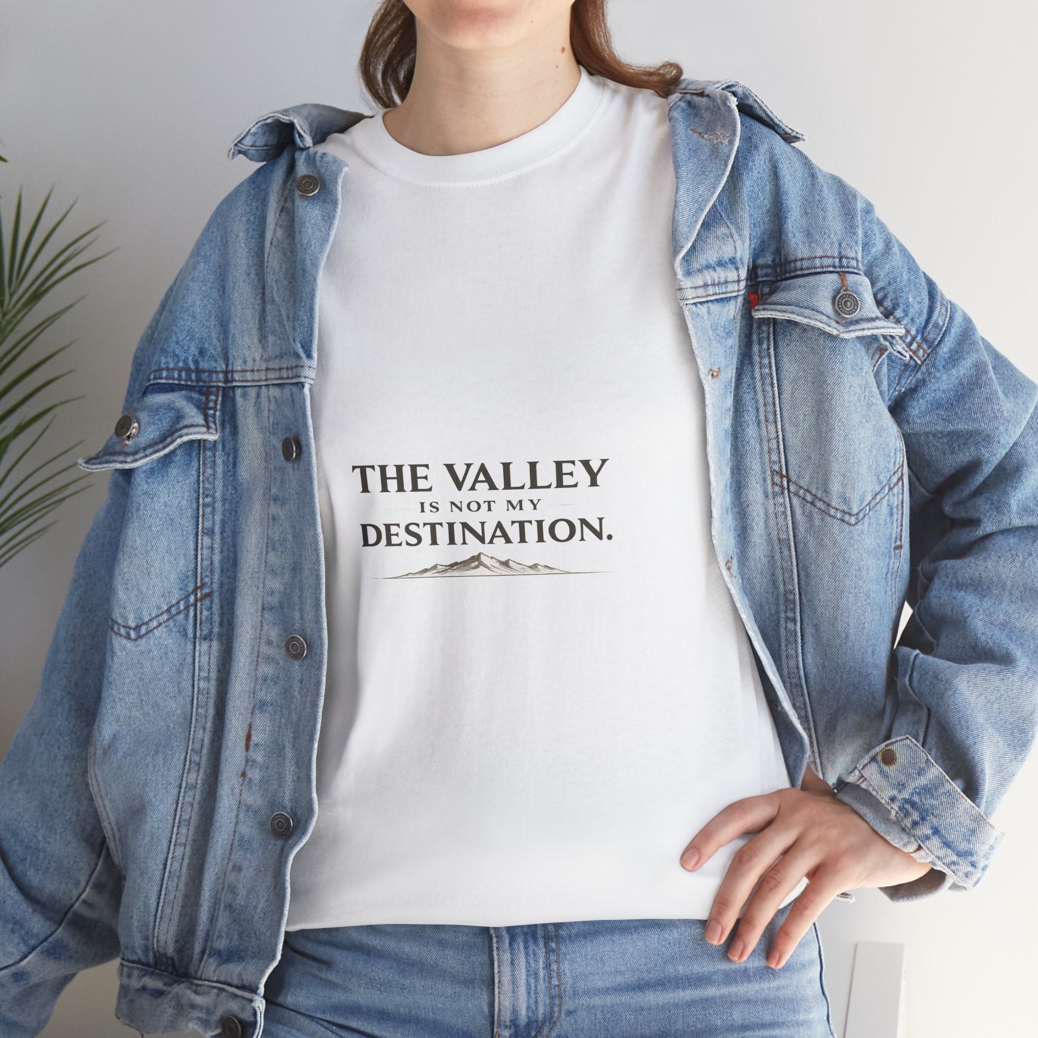 The Valley Is Not My Destination Christian T-Shirt - Inspirational Faith Shirt, Unisex
