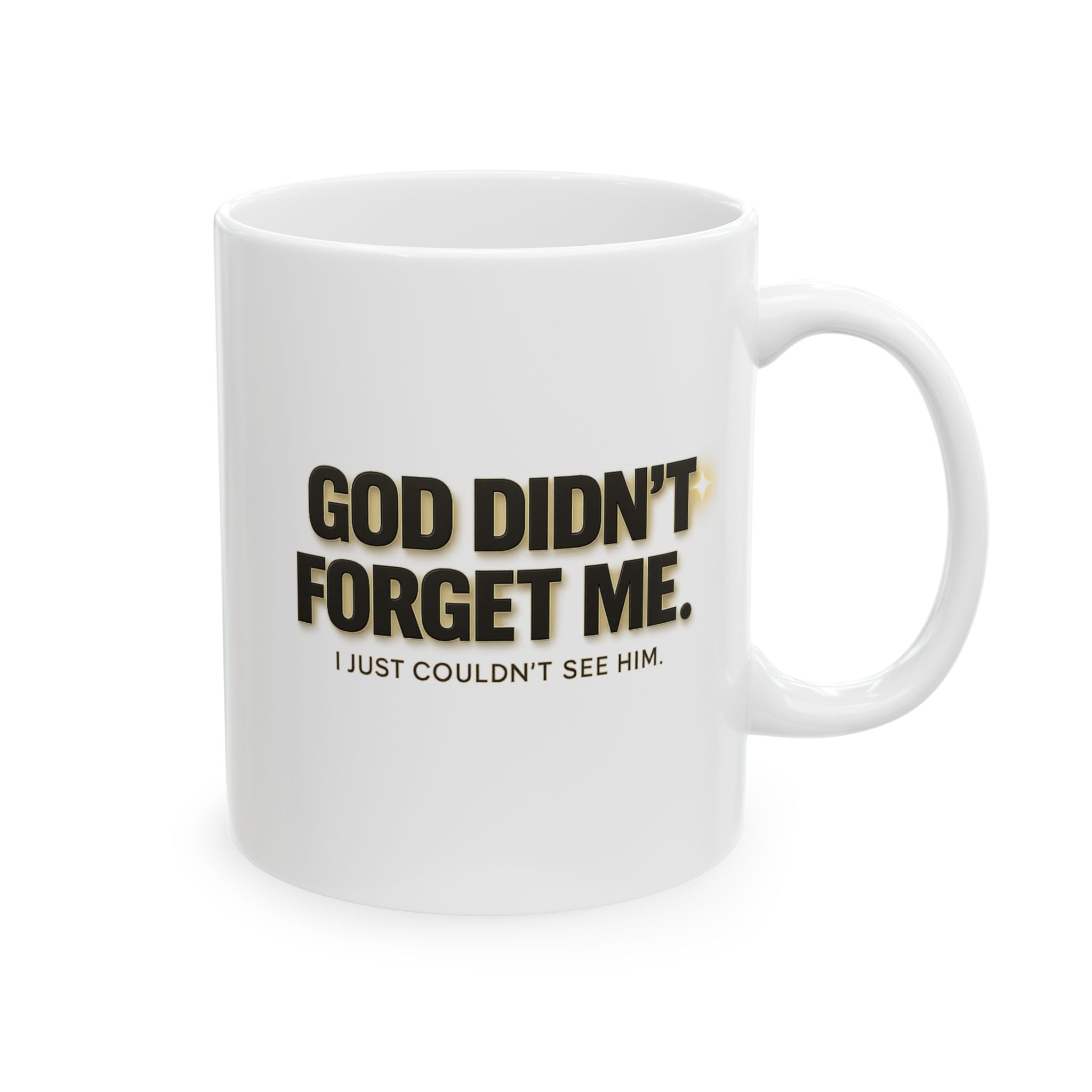 Christian faith coffee mug — inspirational ceramic gift for encouragement