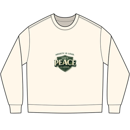 Anxiety Is Loud, God’s Peace Is Louder - Christian Long Sleeve Tee | Faith Shirt | Free Shipping