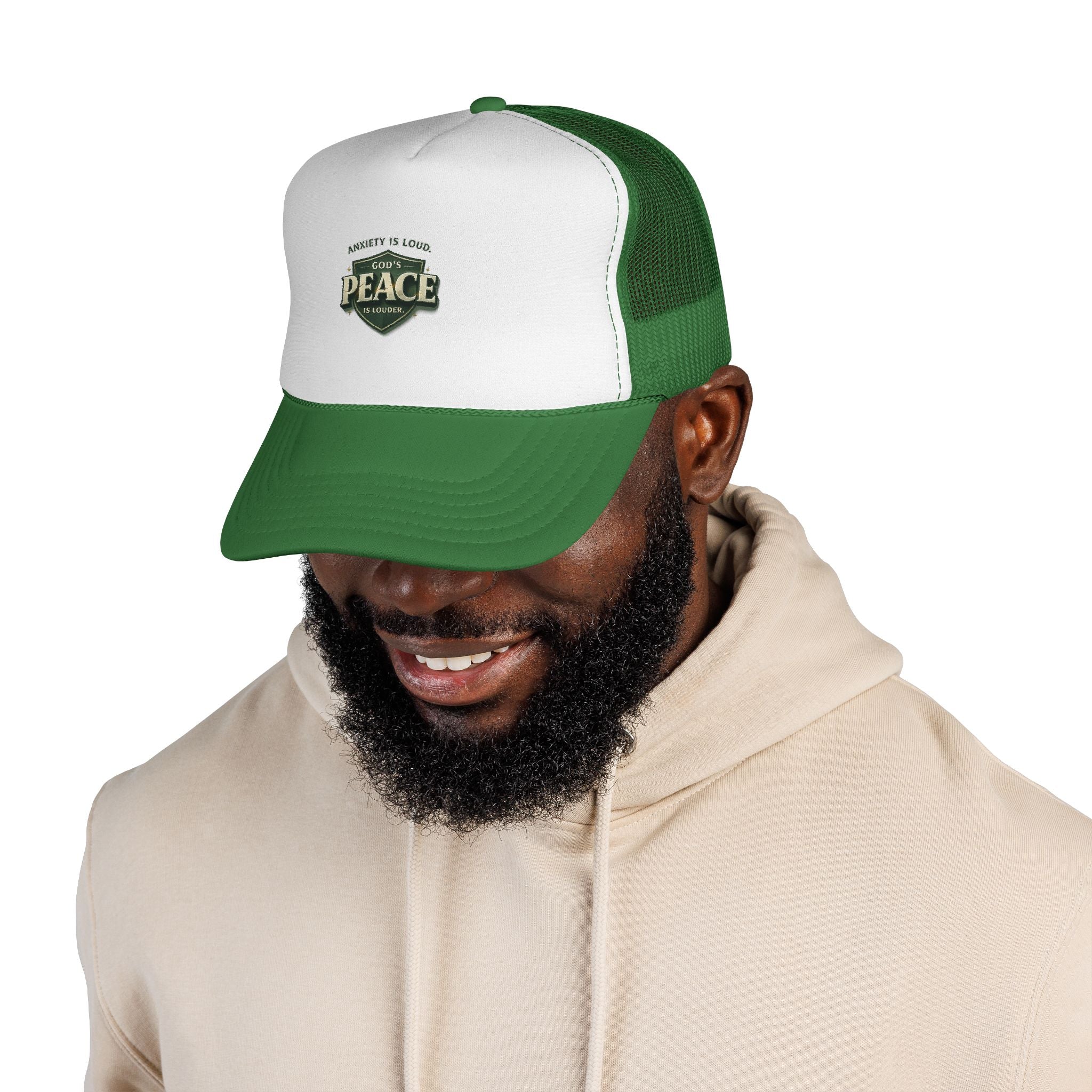 Anxiety Is Quiet, God’s Peace Is Louder – Christian Trucker Hat | Faith Baseball Cap | Religious Gift | Free Shipping