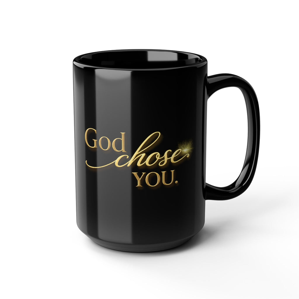 Christian faith coffee mug — God Chose You Bible quote ceramic gift