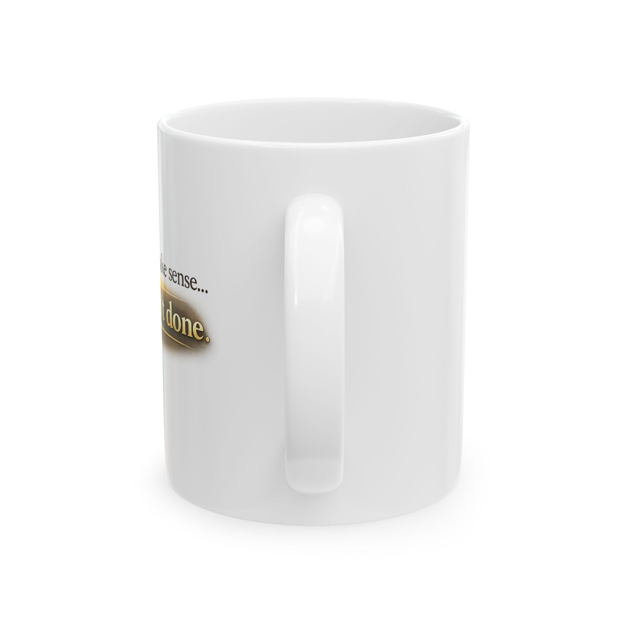 Christian faith encouragement mug with inspirational quote for believers.