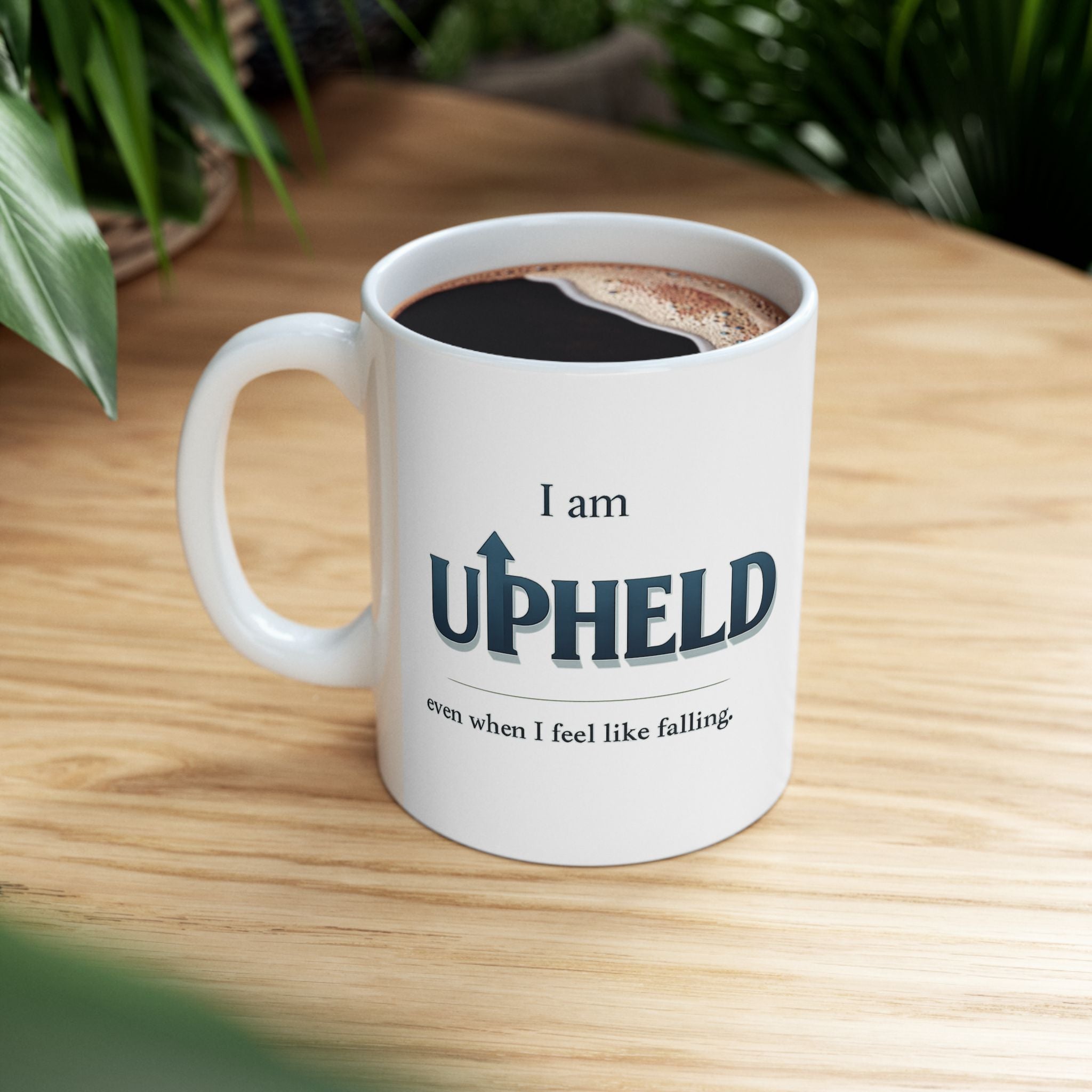 Christian Inspirational Ceramic Mug - “Unfazed” Faith Coffee Cup