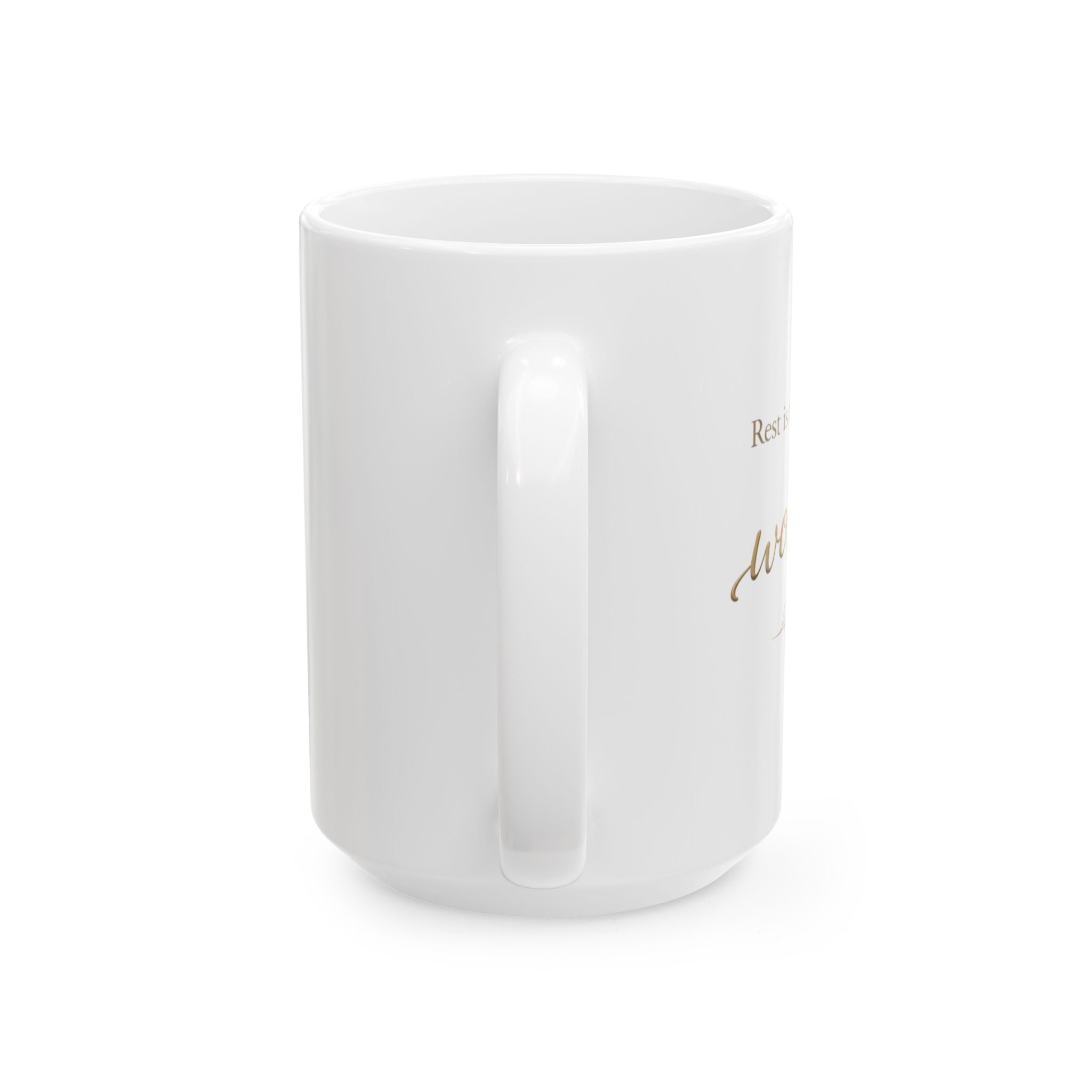 Christian Inspirational Mug - “Rest Is Not Weakness, It Is Worship” Coffee Cup
