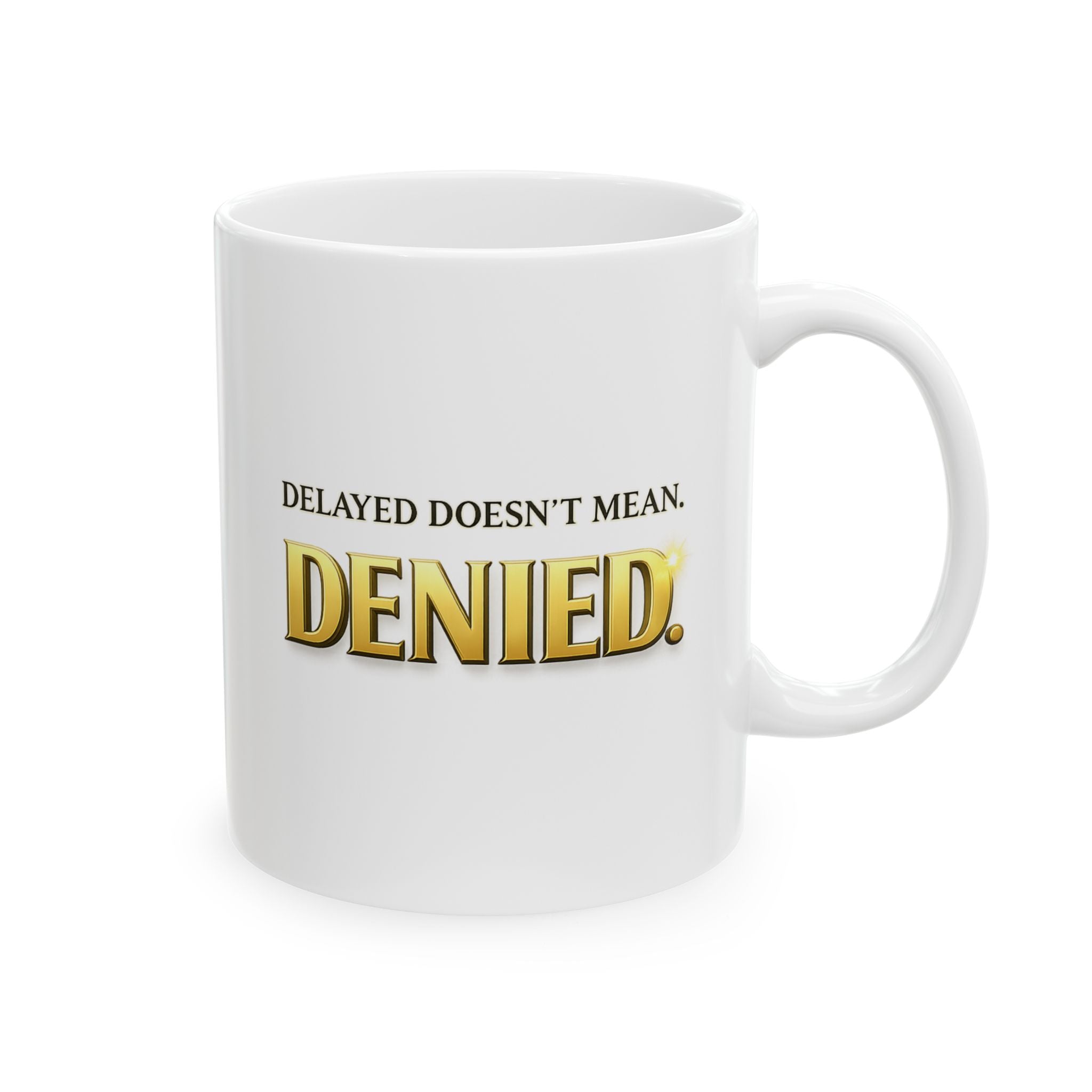 Christian faith coffee mug on desk during morning prayer and devotional